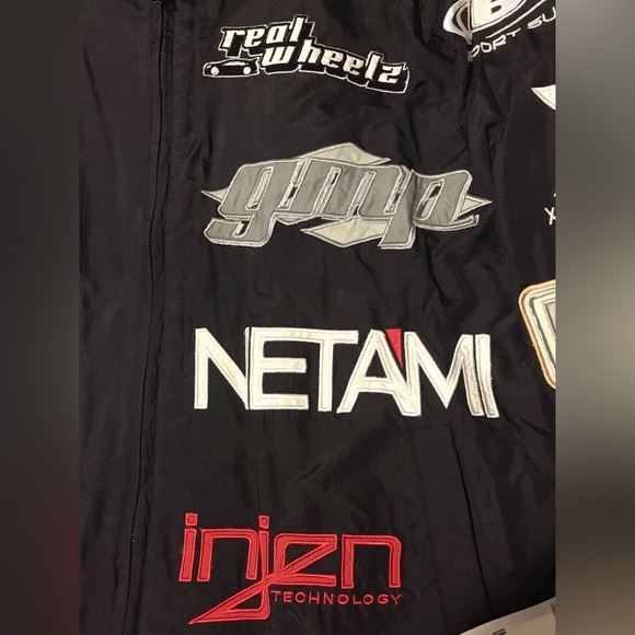 Vintage Realwheelz Racing Windbreaker Jacket L Cars Import Toyo Apc Supreme Max - Picture 4 of 12